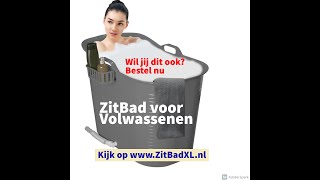 Plastic Zitbad Voor Volwassenen  Bath Bucket ZitBad  EKEO ZitBad Verplaatsbaar ligbad ZitBadXLnl [upl. by Koffman]