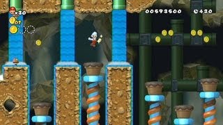 Newer Super Mario Bros Wii  Playthrough Part 4 [upl. by Nadabus]