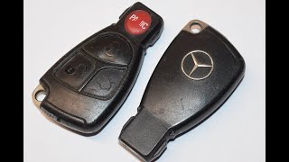 Mercedes Benz C280 C350 E350 S350 Key Fob Battery Replacement  EASY DIY [upl. by Ybab]