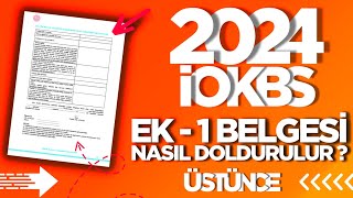 BURSLULUK SINAVI 2024 EK1 BELGESİ NASIL DOLDURULUR  İOKBS 2024 BURSLULUK SINAVI bursluluksınavı [upl. by Enyrb641]