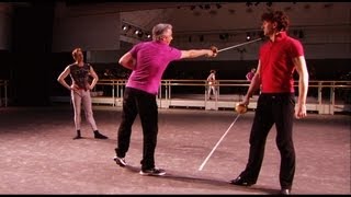 Romeo and Juliet swordfight rehearsal The Royal Ballet [upl. by Redla]