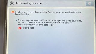 Canon IR Advance 6275 Error code E23001 [upl. by Ave]