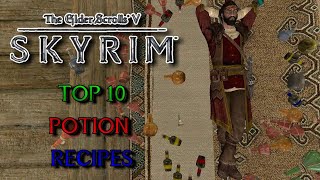 Top 10 Potion Recipes in Skyrim [upl. by Suellen929]