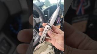 Grackle Action edc everydaycarry titanium blade trending shorts knifeskills viralvideo [upl. by Akisey330]