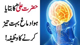 Wazifa Told By Hazrat Ali RA For Increase Memory  Qurani Wazaif [upl. by Severson]