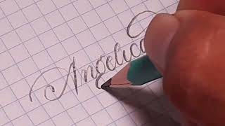 La mejor letra  Caligrafía Inglesa caligrafia lettering calligraphy brushpen [upl. by Abagael741]