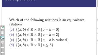 Equivalence relations Screencast 722 [upl. by Aronson]