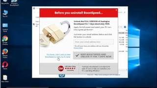 Remove Auslogics BoostSpeed 9 on Windows 10 Uninstall Guide [upl. by Rudin]