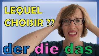 🤯 DER DIE DAS  Comment SAVOIR lequel CHOISIR quand on débute  🇩🇪 [upl. by Anh]