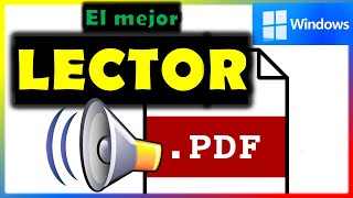 Como escuchar en voz alta un PDF en Windows 11 y 10 [upl. by Annhoj]