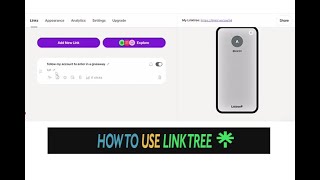 ✅ How to use LinkTree for Creating Multiple Links  Promote your links [upl. by Lanoil853]