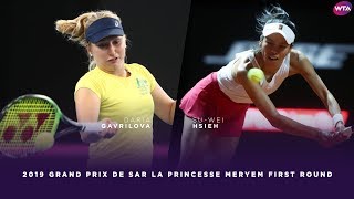 Daria Gavrilova vs Hsieh SuWei  2019 Morocco Open First Round  WTA Highlights [upl. by Novj78]