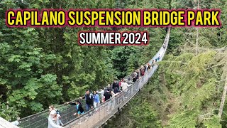 Exploring Capilano Suspension Bridge Park North Vancouver BC  Canada [upl. by Arelus784]