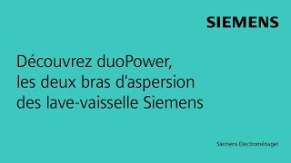 Découvrez duoPower les deux bras daspersion des lavevaisselle Siemens [upl. by Clive]