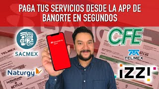 Paga el gas y todos tus servicios desde la app de Banorte Móvil en segundos  TUTORIAL EXPRESS [upl. by Sollows]