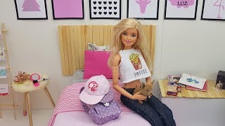 Rotina da Manhã versão Boneca Barbie  Café da manhã escola e mais [upl. by O'Grady]