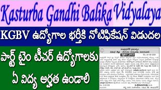 AP KGBV Jobs 2024 Part Time Teachers Educational Qualifications KGBV Recruitment 2024 [upl. by Baron398]