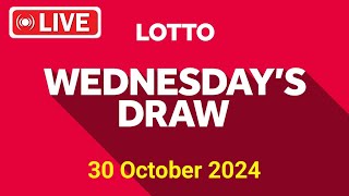 The National Lottery Lotto Draw Live results from Wednesday 30 Oct 2024  tonights lotto Draw [upl. by Gallagher]