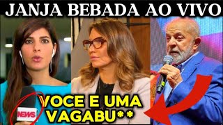 JANJA DIZ QUE JORNALISTA DEBOCHOU DE LULA E XlNGOU AO VIVO [upl. by Riem]