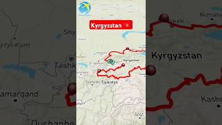 kyrgyzstan 🇰🇬 asia viral ytshorts trending map ssc [upl. by Adrianne]