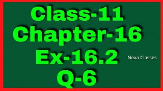 Ex162 Q6 Class 11  Probability  NCERT Math  Q6 Ex 162 Class 11 Math  Class 11 Ex 162 Q6 [upl. by Saidel]