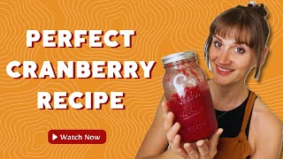 The BEST Homemade Cranberry Sauce  So Easy and Delicious [upl. by Dawaj]