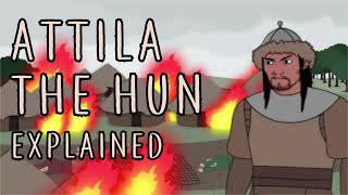 Attila the Hun in a nutshell  short animated history [upl. by Llenrup693]