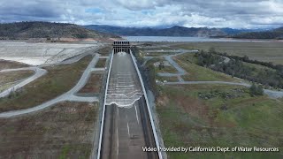 Lake Oroville Dam Spillway Opened for Second Time Since 2018 Rebuild [upl. by Oaks]