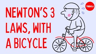 Newtons 3 Laws with a bicycle  Joshua Manley [upl. by Eerahc896]