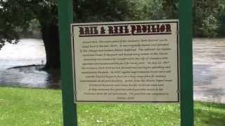 Momence Railroad History Park Kankakee River [upl. by Atled]