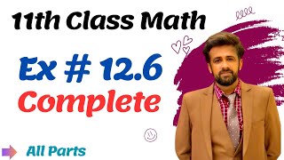 1st year math exercise 126 question number 8  11th class math chapter 12 exercise 126 complete [upl. by Kinch]