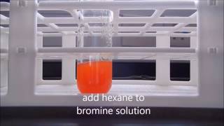 reaction between bromine and hexane [upl. by Oribelle]