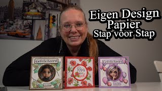 Kaart maken met Stempels kleurpotloden en Morgana Fantasy [upl. by Ahsetra527]