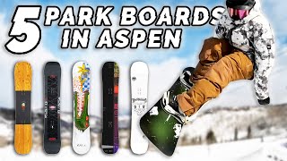 5 High Performance Park Boards for 2024  Snowboard Magazine [upl. by Suedaht]