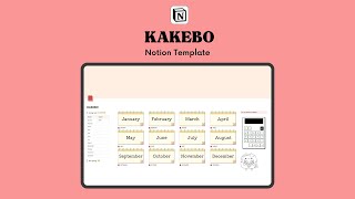 KAKEBO  Notion Template for tracking expenses [upl. by Marb]