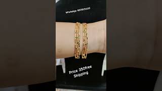 Micro gold plated banglesbangles micropolish latest trendingnarasaraopetaccessories [upl. by Ayarahs]