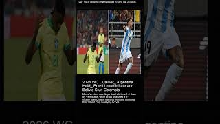 2026 WC Qualifier Argentina Held Brazil Leave it Late and Bolivia Stun Colombia [upl. by Monah420]