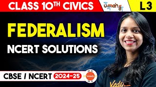 Federalism Class 10 NCERT Solutions  CBSE Class 10 Political Science Civics Chapter 2 [upl. by Natasha]