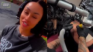 Blac Chyna Gets Her Baphomet Tattoo Removed HD quot Im Just 14 Days Away From 2 Years Of Sobrietyquot [upl. by Finegan]