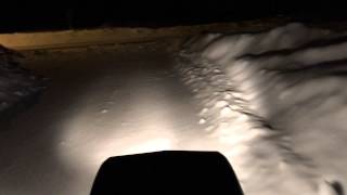 cub cadet 782 plowing snow at night [upl. by Ybbed]