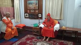 Most Revered Srimat Swami Gautamananda Ji Maharaj at Baranagar Math [upl. by Roumell]