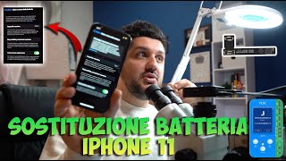 Sostituzione batteria iPhone 11 iphone11 battery albinorifici [upl. by Gilliette]