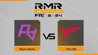 Rare Atom проти TALON  PWE CS2 ASIAPACIFIC RMR 2024 [upl. by Kristof]