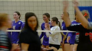 Bishop LeBlond High School volleyball takes care of St Joseph Christian in District Semifinals [upl. by Corrina542]