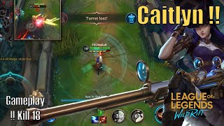 Wild Rift Caitlyn amp Lux vs Varus amp Sett Dragon lane MVP 18 Kill [upl. by Pearman87]