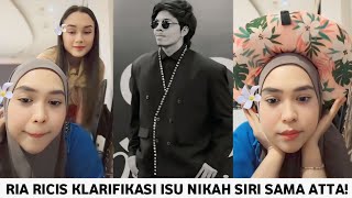 RIA RICIS LIVE KLARIFIKASI SOAL ISU NIKAH SIRI SAMA ATTA HALILINTAR [upl. by Ahsead]