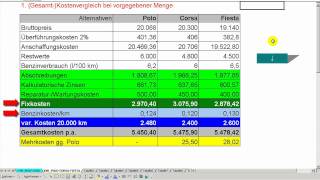 Kostenvergleichsrechnung  kritische Menge  Übung mit rechnerischer  grafischer Lösung [upl. by Notlem814]