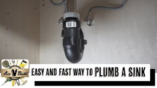 EASY AND FAST SINK PLUMBING  HOW TO PLUMB A SINK [upl. by Starinsky638]