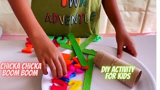 Chicka Chicka Boom Boom DIY Activity for kids [upl. by Akirej385]