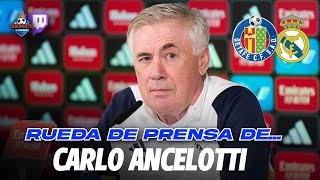 🎙️ CARLO ANCELOTTI EN RUEDA DE PRENSA GETAFE  REAL MADRID [upl. by Idnib273]